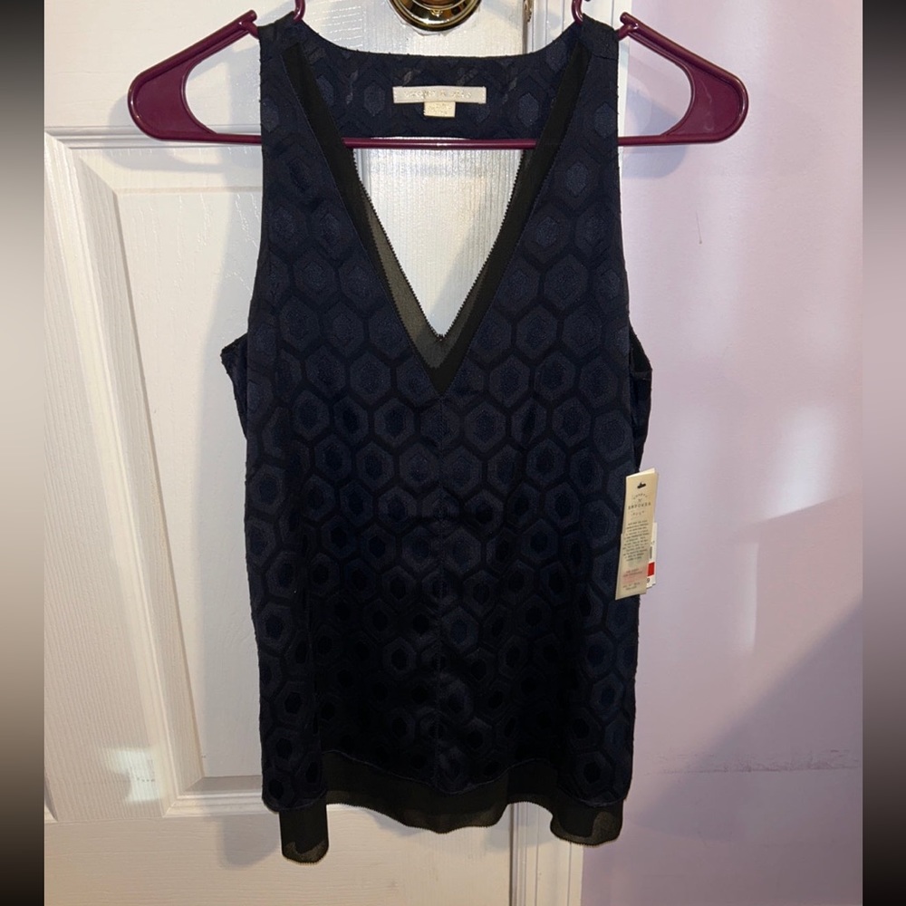 Navy Blue Blouse